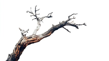 Aufkleber - dead tree isolated on white background : Generative AI