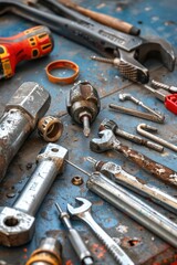 Poster - A collection of various tools laid out on a table