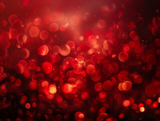 red bokeh background