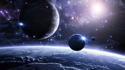 planet in space