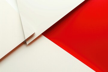 Poster - A detailed view of a colorful wall with red and white stripes, suitable for use in design or illustration projects