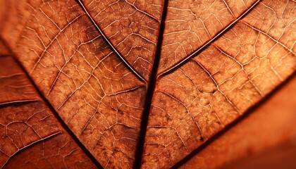 Wall Mural - leaf of a plant in autumn close up abstract background or wallpaper