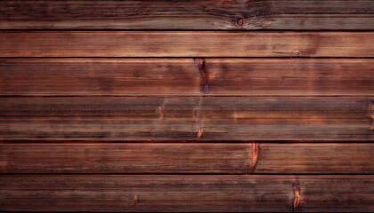 Sticker - rustic dark brown texture wood planks for background