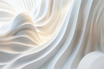 Poster - A close-up shot of a smooth white wall with no visible cracks or imperfections