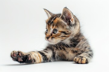 Wall Mural - Cute Kitten with Adorable Paw