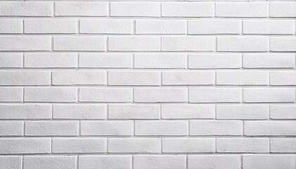 Wall Mural - white brick wall may used as background