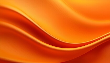 Sticker - orange background with a wave design