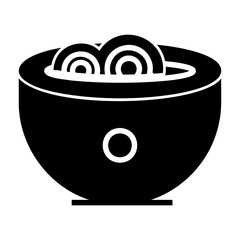 Poster - Ramen Noodle Bowl Solid icon