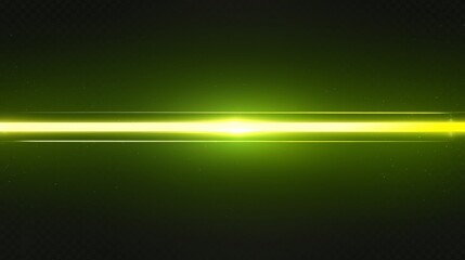 Neon green light horizontal line