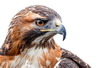 Poster - Close-up shot of a bird of prey's face, highlighting its sharp features and piercing gaze
