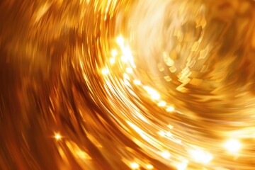 Poster - A blurred image of a golden spiral pattern