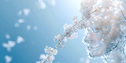 Canvas Print - frost covered branches