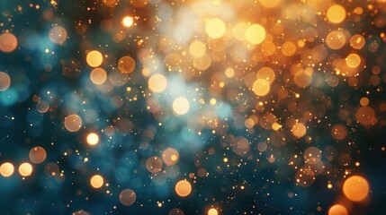 Bokeh Lights on Cream Abstract Background for Outdoor Celebrations