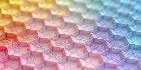 Canvas Print - background with hexagons