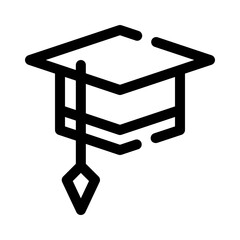 Wall Mural - graduation line icon