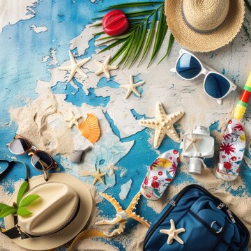 Summer Holidays (varies by country, peak travel season): Represents vacation and leisure time.