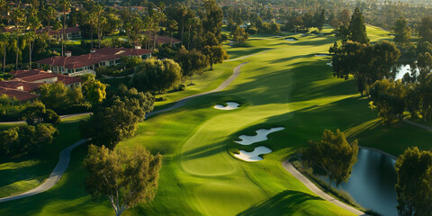 Wall Mural - Orange County Golf Course Aerial 