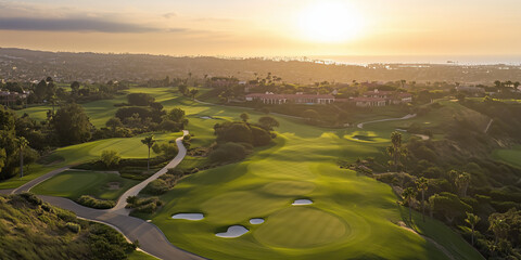 Wall Mural - Orange County Golf Course Aerial 