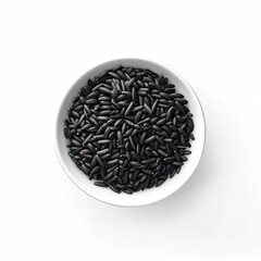 Wall Mural - Black rice in bowl