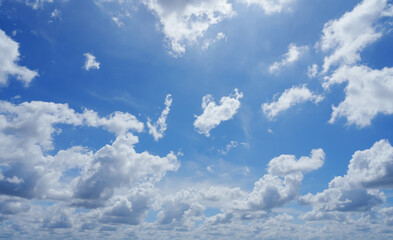 Wall Mural - clouds white soft in the vast blue sky
