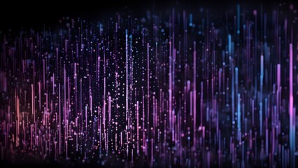 A colorful, abstract image of purple and blue lines