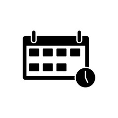 Poster - Calendar icon vector, Calender sign trendy style illustration for web and app on white background..eps