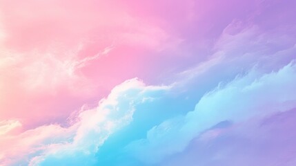 Poster - soft pastel gradient background in shades of pink, blue, and purple, perfect for a gentle and calmin