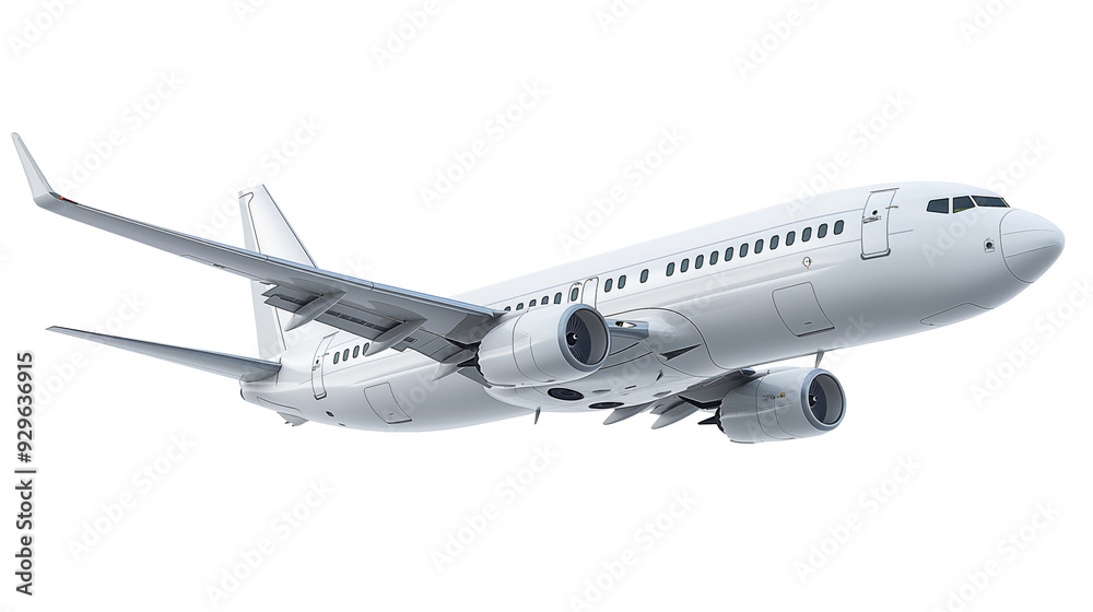 Airplane on a transparent background Stock Photo | Adobe Stock