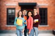 © BillionPhotos.com - Group of happy student friends in college campus