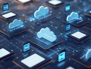 Poster - seamless cloud computing network with connected devices for seamless data synchronization and global