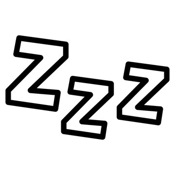 Sleep ZZZ Speech Bubble Icon