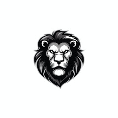 Wall Mural - Lion head logo animal vector template illustration