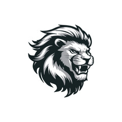 Wall Mural - Lion head logo animal vector template illustration