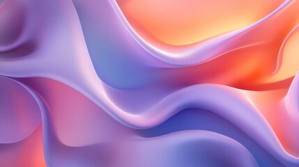 Canvas Print - Abstract Purple and Orange Swirling Background