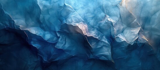 Wall Mural - Abstract Blue and White Swirling Texture