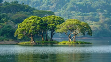 Railey Beach Sea, mountains, sky, beautiful trees