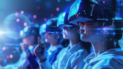 Poster - Investigate the evolution of digital education, where e-learning platforms and virtual classrooms create flexible,