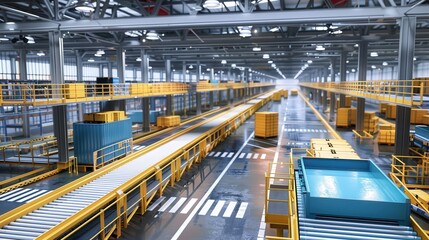 Poster - Investigate the implementation of lean manufacturing principles in the factory layout,