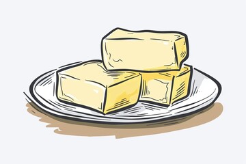 ai generative cartoon art butter