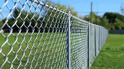 Poster - The sustainability of chain link fences includes recyclable materials and eco-friendly manufacturing processes.