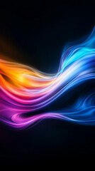 Wall Mural - abstract colorful wave vertical background, perfect as wallpaper.