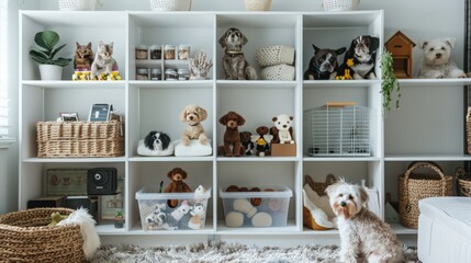 Poster - What are some creative storage solutions for keeping pet toys, food, and supplies organized