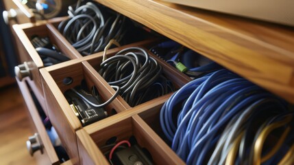 Poster - what are some innovative storage solutions for keeping electronics and cords organized