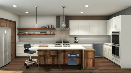 Poster - What are some key considerations when designing accessible kitchens for individuals with mobility impairments