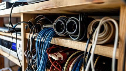 Poster - what are some innovative storage solutions for keeping electronics and cords organized