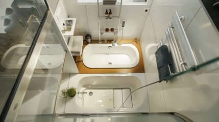 Poster - What are the best practices for designing a functional and stylish small bathroom