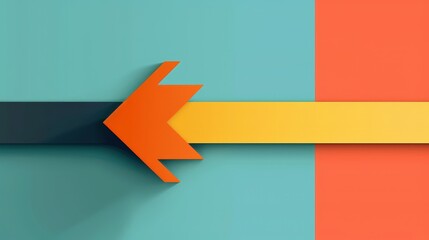 Poster - Design a vector graphic of a sleek, modern arrow pointing right