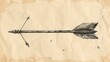 © wicha - Design an arrow with a vintage, hand-drawn style.