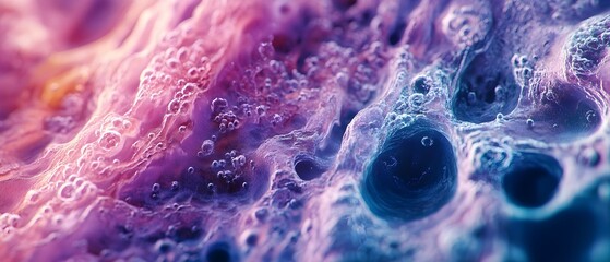 Poster - Vibrant and Detailed Microscopic Imaging Revealing the Intricate Structures and Cellular Components of Biological Specimens
