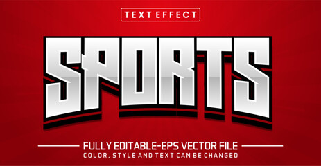 Poster - Sports  font Text effect editable
